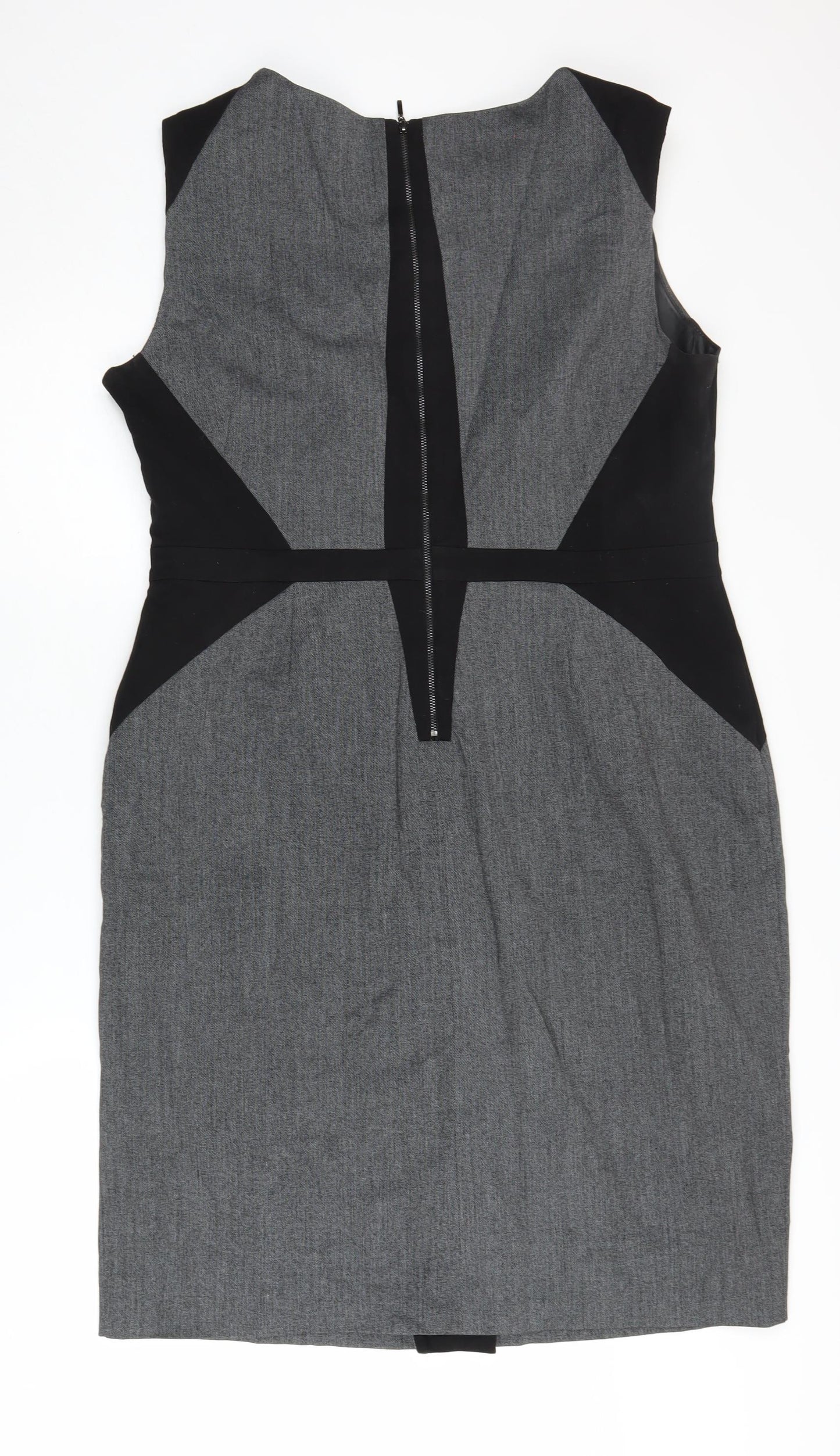 Debenhams Women's Grey Sheath Dress Size 18