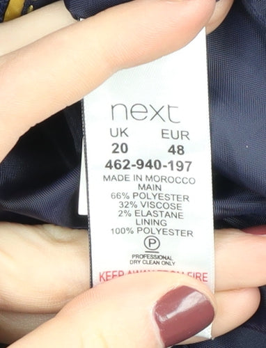 Next Women's Blue Blazer Size 20 Regular Fit