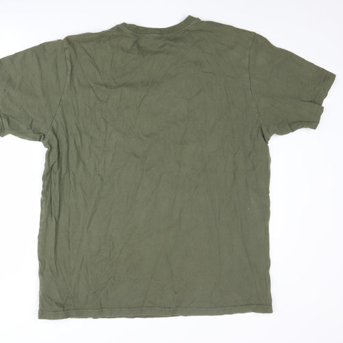 Columbia Men's XL Green Cotton Logo T-Shirt