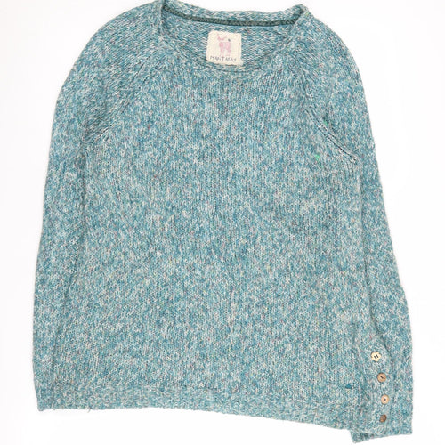 Mantaray Women's Blue Knit Pullover Jumper, Size 12