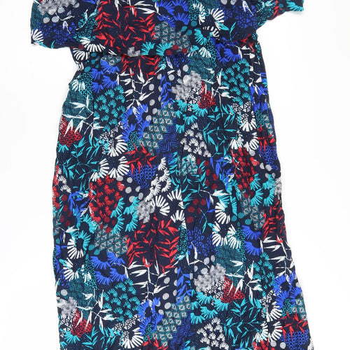 Capsule Women's Multicoloured Midi Slip Dress, Size 14