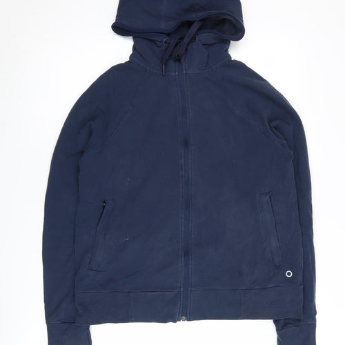 Marks and Spencer Women's Navy Full Zip Hoodie, Size 12