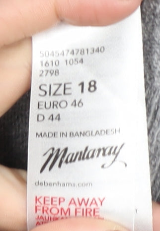 Mantaray Women’s Grey Cardigan Size 18