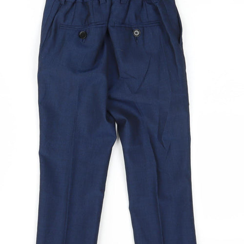 Next Boys Blue Wool Blend Dress Pants Size 5 Years