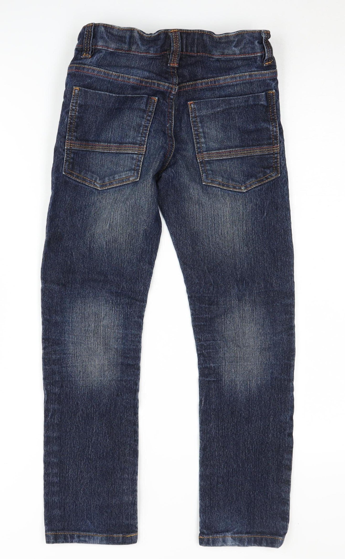 Next Boys Blue Denim Adjustable Waist Jeans 7 Years