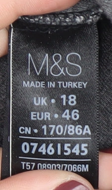 Marks and Spencer Grey Pencil Skirt, Size 18