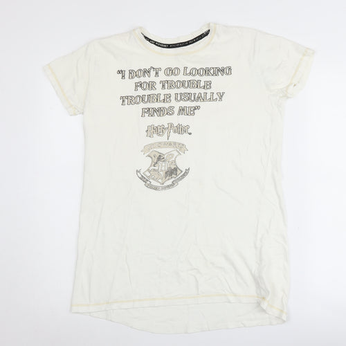 Women's Ivory Harry Potter Graphic T-Shirt, Size 8