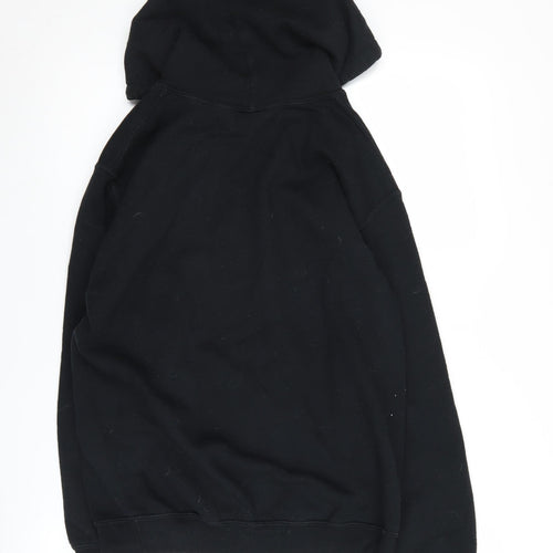 Gildan Unisex Black TV Hoodie, Size S, Lightweight Pullover