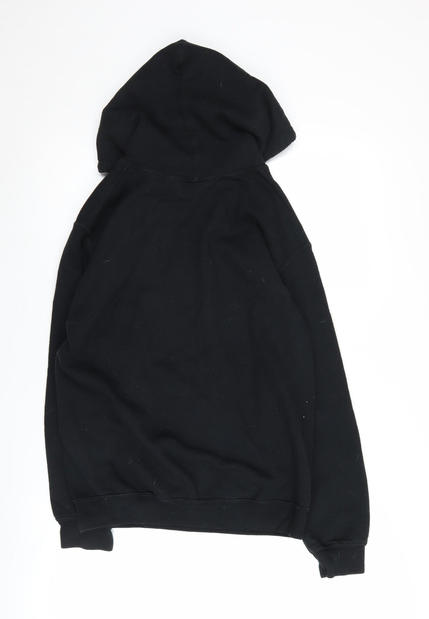 Gildan Unisex Black TV Hoodie, Size S, Lightweight Pullover