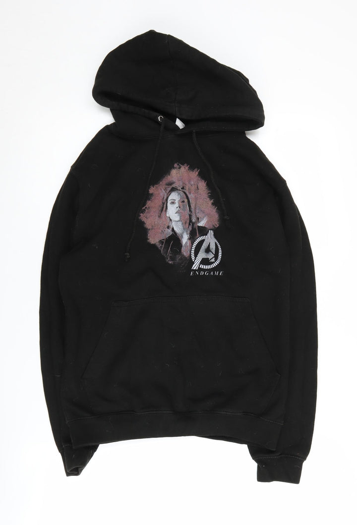 Just Hoods Unisex Black Avengers Hoodie, S