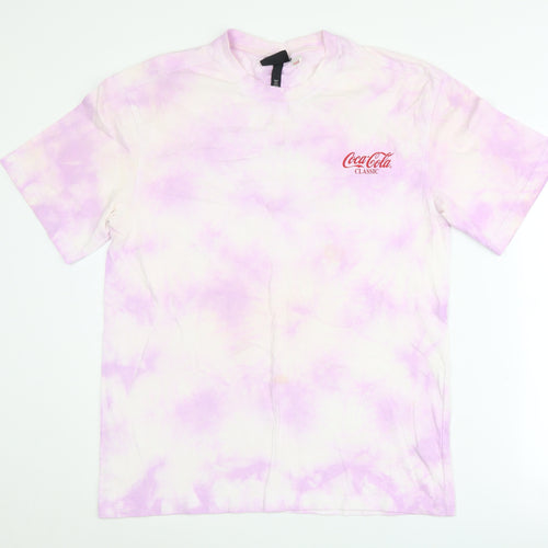 H&M Unisex Pink Relaxed Fit T-Shirt Size S
