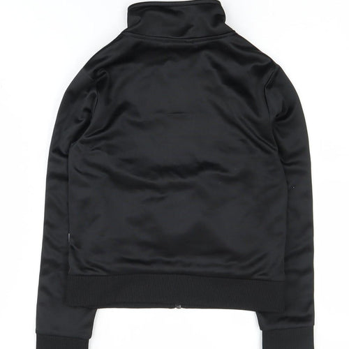 Lonsdale Boys Black Track Jacket Size 7-8 Years Collared
