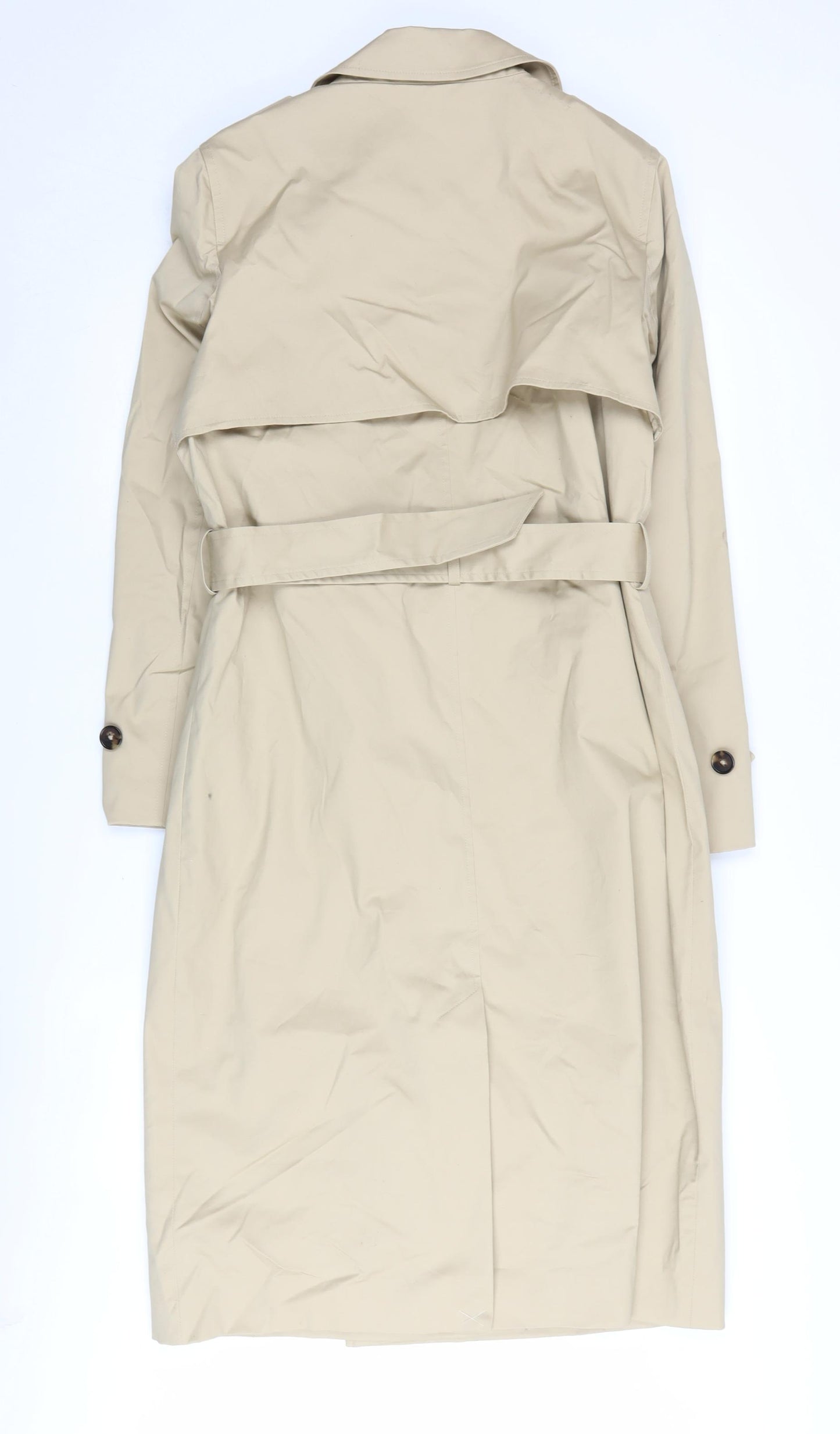 Marks and Spencer Beige Women's Long Trench Coat Size 12