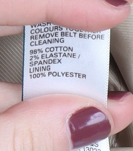 Marks and Spencer Beige Women's Long Trench Coat Size 12