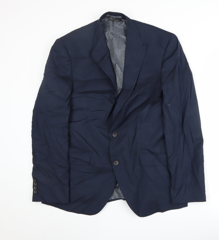Marks and Spencer Men's Blue Suit Jacket 40
