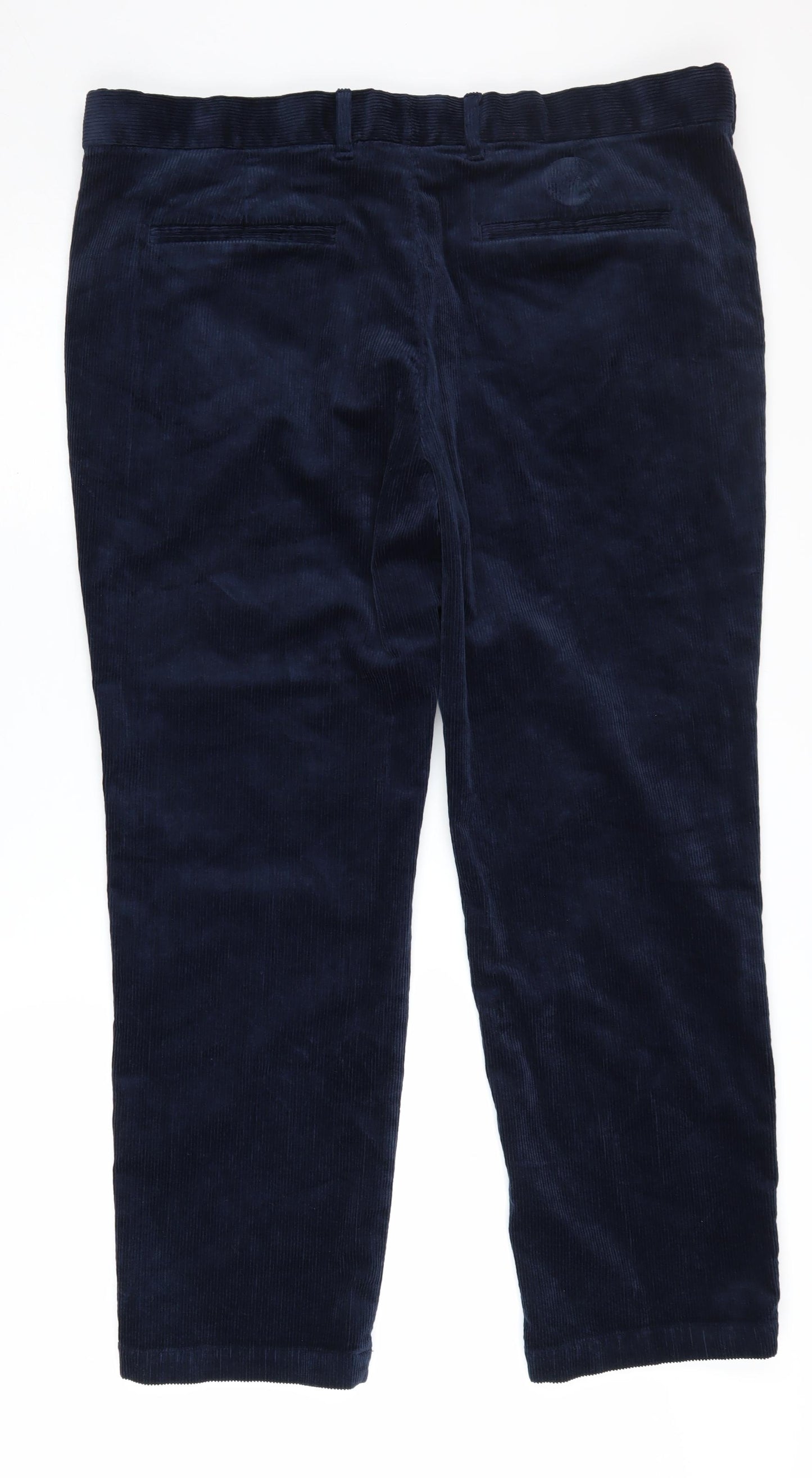 Marks and Spencer Men's Blue Corduroy Trousers 40in Waist