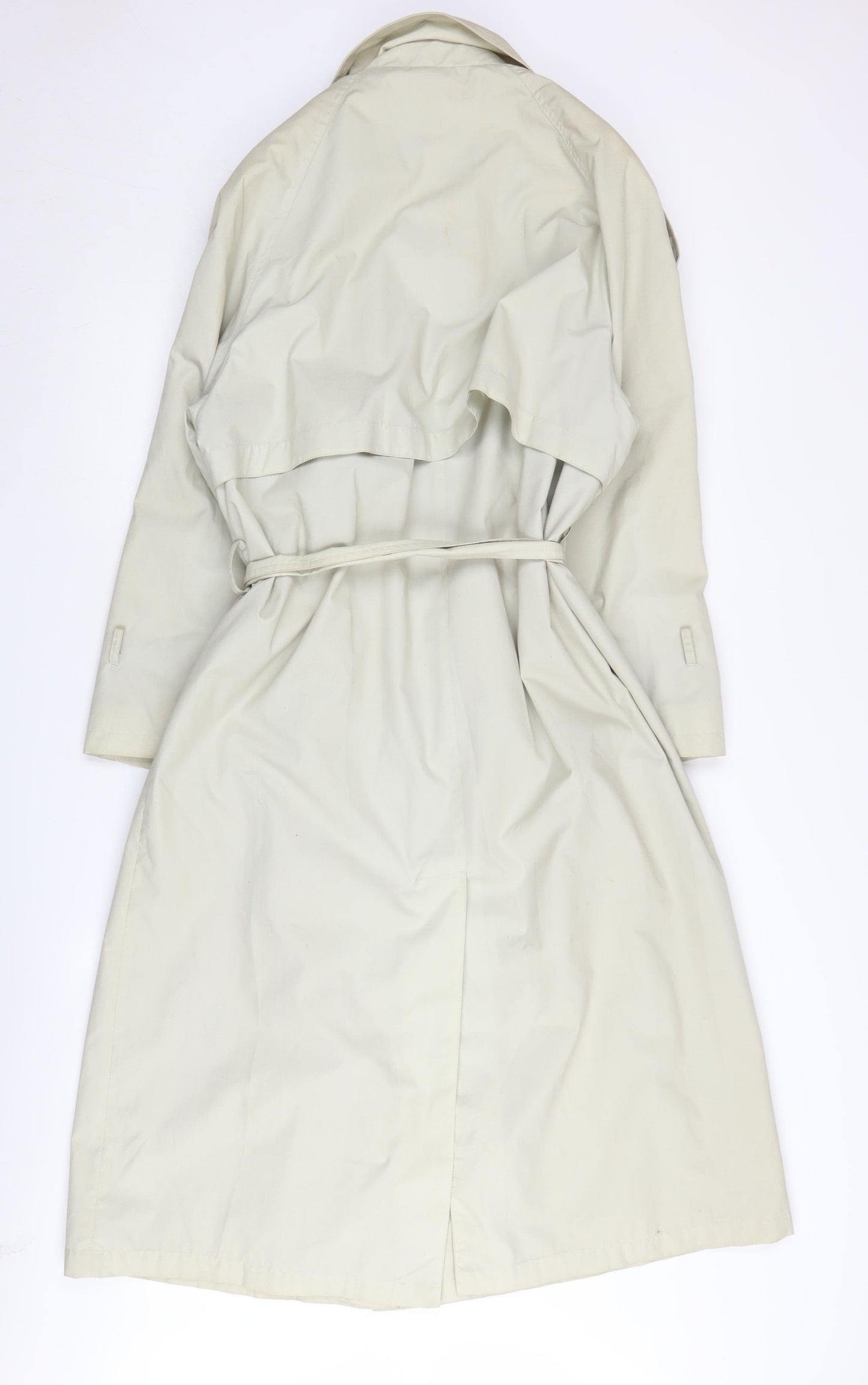 Canda Women's Beige Trench Coat, Size 12, Vintage Classic