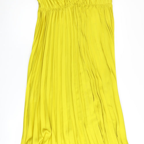 Marks and Spencer Yellow Slip Dress - Women's Size 14