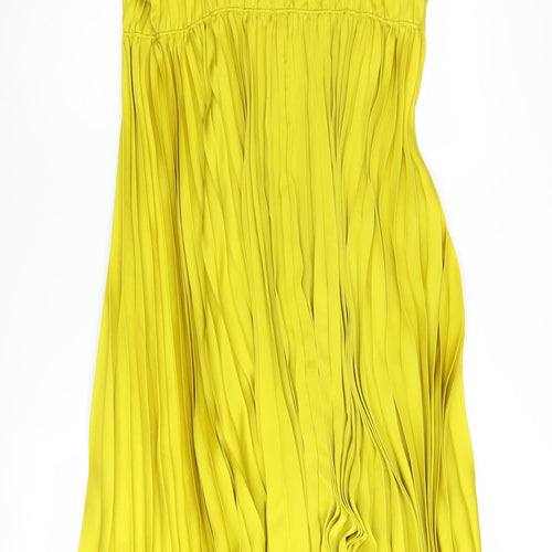 Marks and Spencer Yellow Slip Dress - Women's Size 14