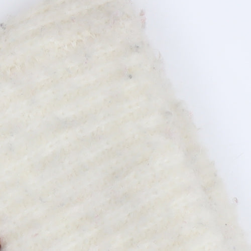 Marks and Spencer Women's Ivory Roll Neck Jumper, Size M