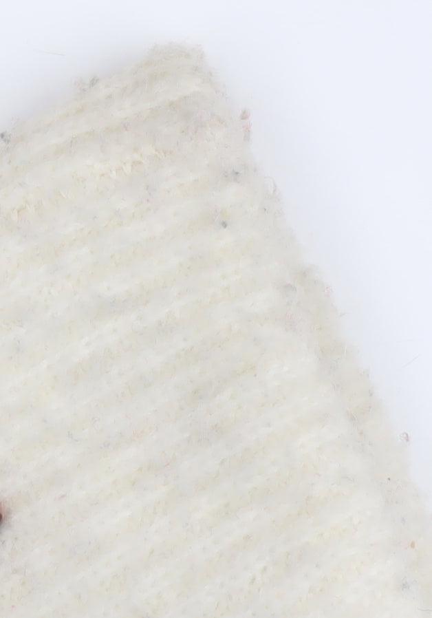 Marks and Spencer Women's Ivory Roll Neck Jumper, Size M