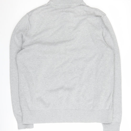 Crew Clothing Co. Men's Grey Henley Jumper, M