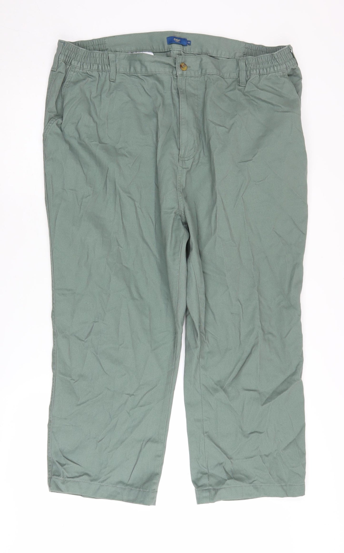 Cotton Traders Men's Green Chino Trousers - Size 42
