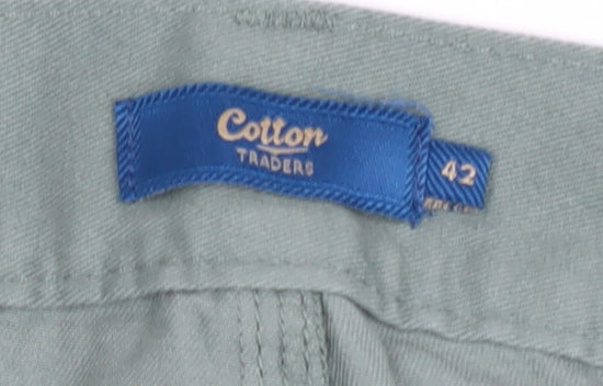 Cotton Traders Men's Green Chino Trousers - Size 42