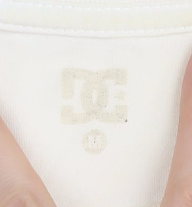 DC Shoes Men's White Graphic Print T-Shirt Size L