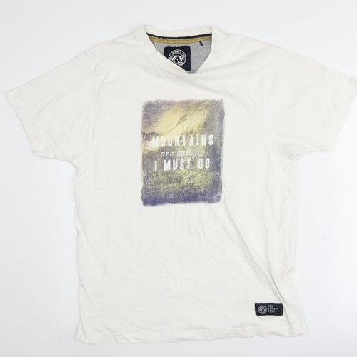Tog Twenty Four Men's White Cotton Nature T-Shirt L