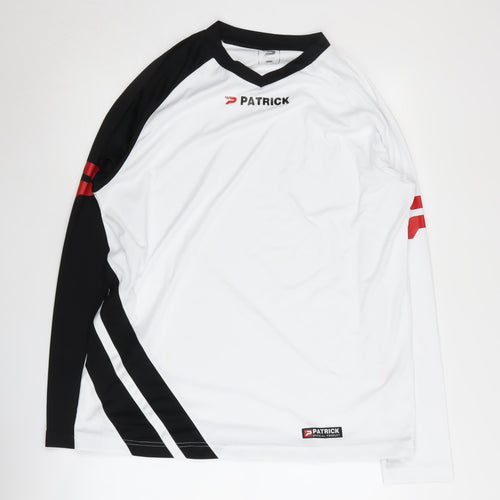 Patrick Men's White Football Jersey, Large