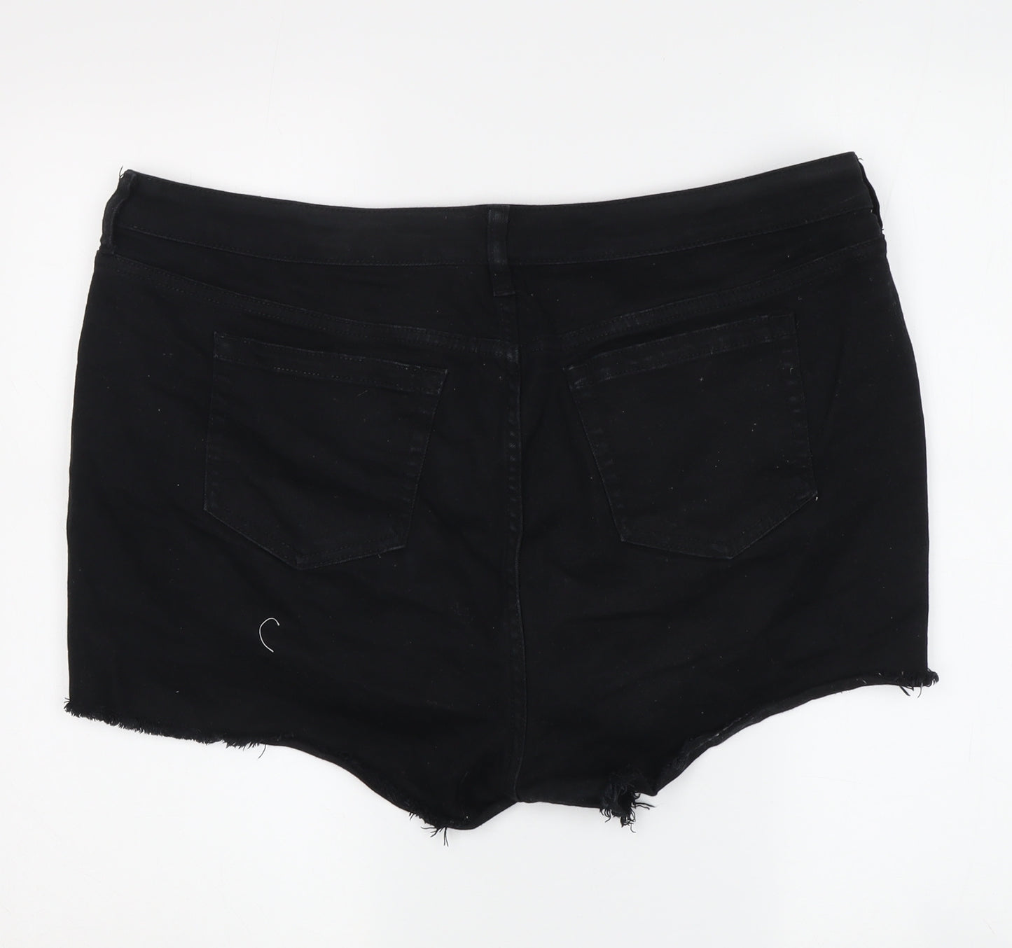 Torrid Women's Black Cut-Off Denim Shorts Size 16