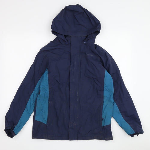 Mountain Warehouse Boys Blue Waterproof Rain Coat 13 Years