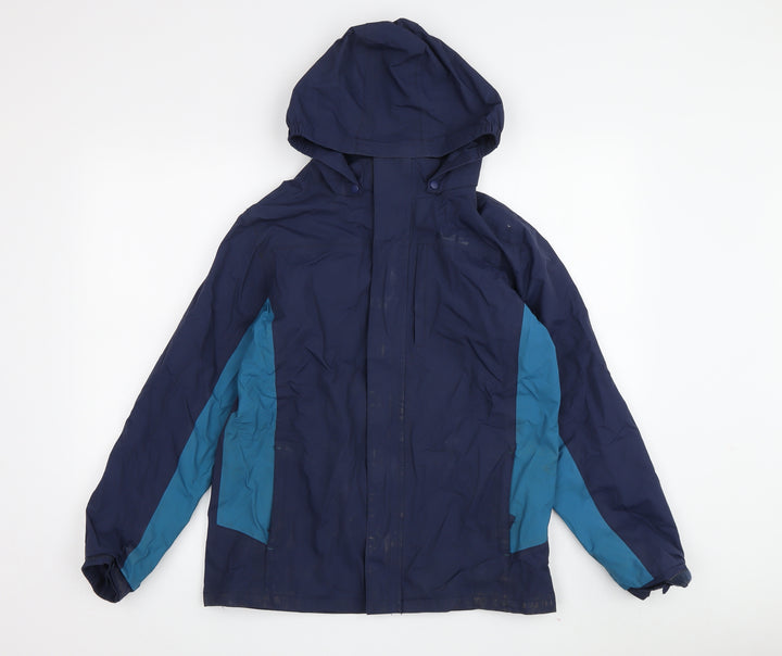 Mountain Warehouse Boys Blue Waterproof Rain Coat 13 Years