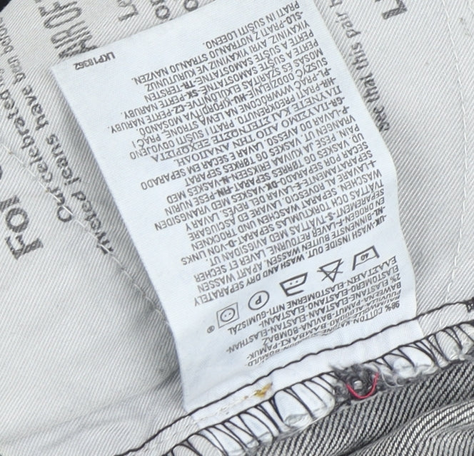 Levi's Women's Grey Flared Jeans Size 10 Medium Wash