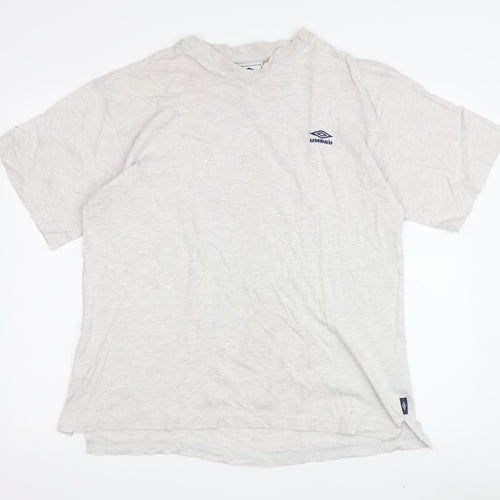 Umbro Men's Grey T-Shirt, Size L, Comfort Fit