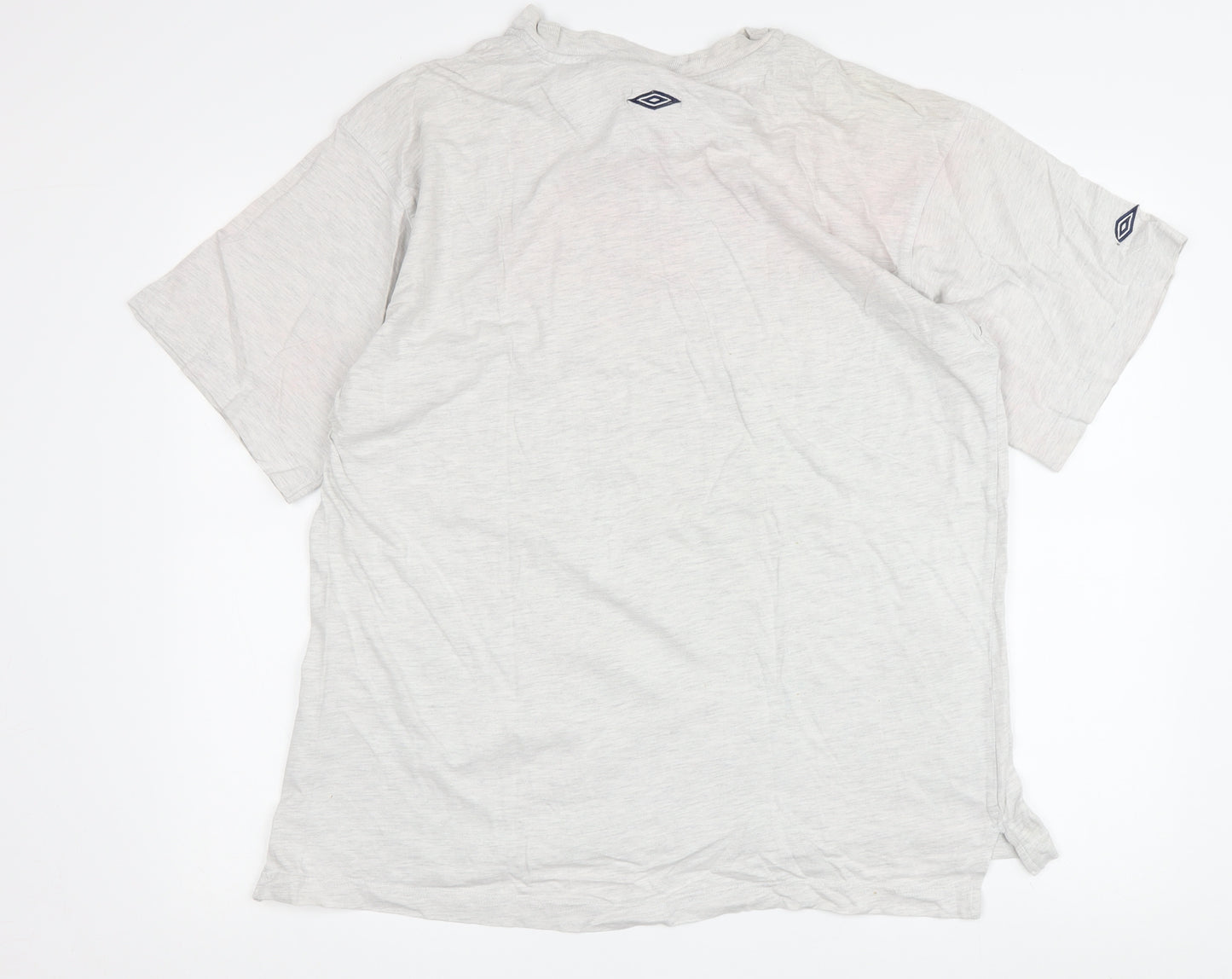 Umbro Men's Grey T-Shirt, Size L, Comfort Fit