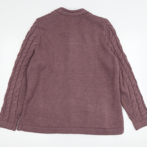 Eastex Women's Purple Wool Blend Cardigan Size 18