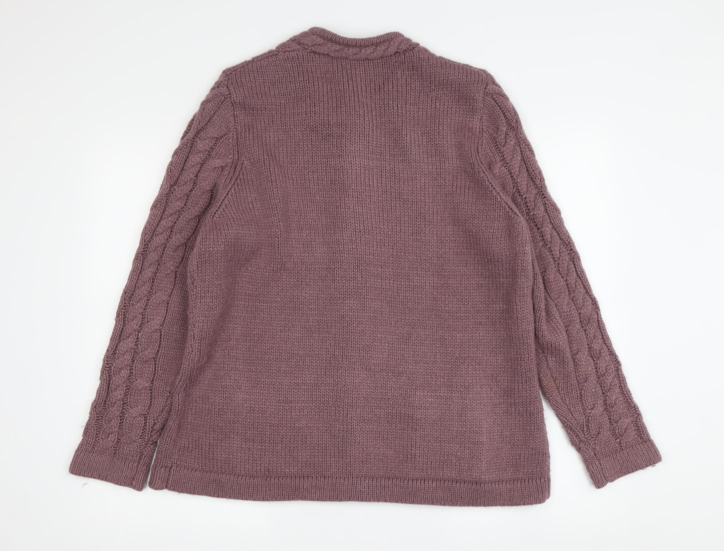 Eastex Women's Purple Wool Blend Cardigan Size 18