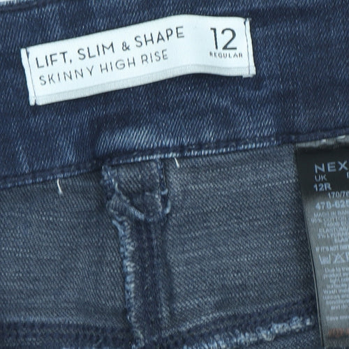 Next Women's Blue Skinny High Rise Jeans Size 12