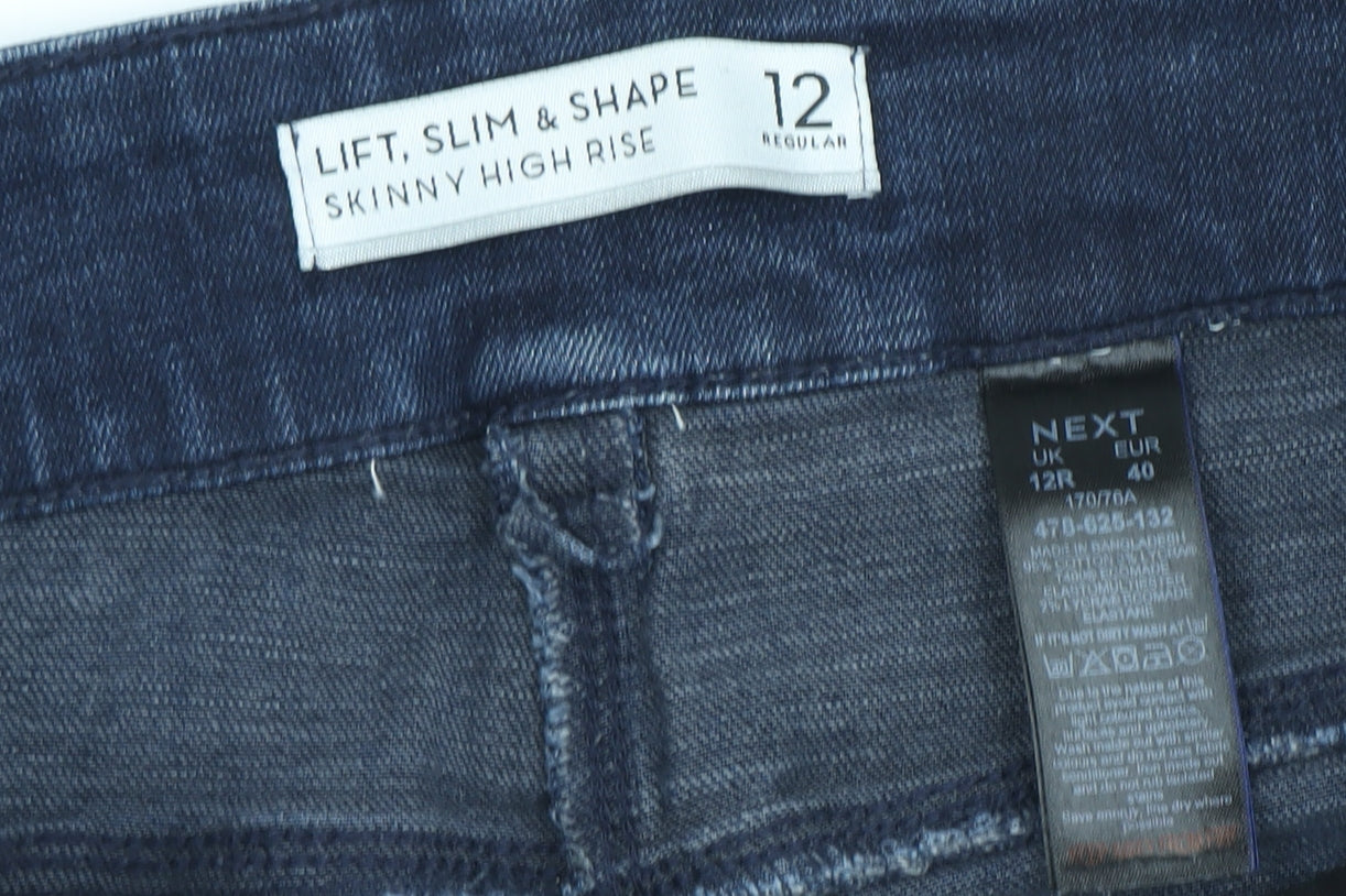 Next Women's Blue Skinny High Rise Jeans Size 12