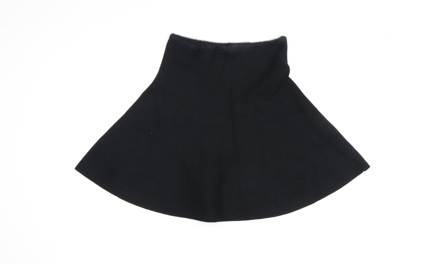 Zara Women’s Black Flare Skirt M Viscose Knit