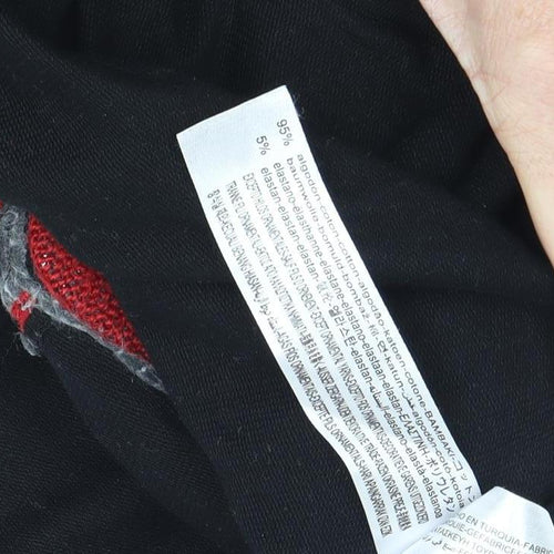 Bershka Men's Black Jogger Trousers Size M