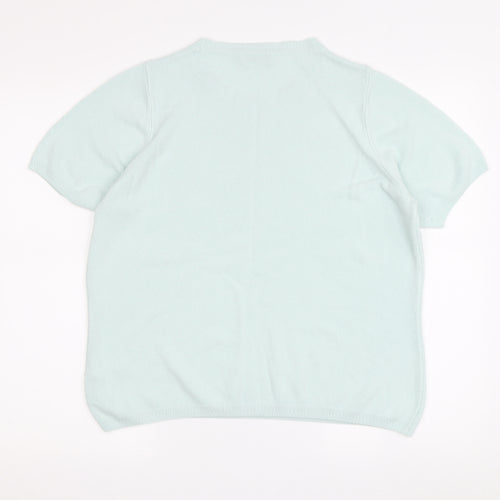 Marks and Spencer Women's Green Acrylic Jumper - Size 16