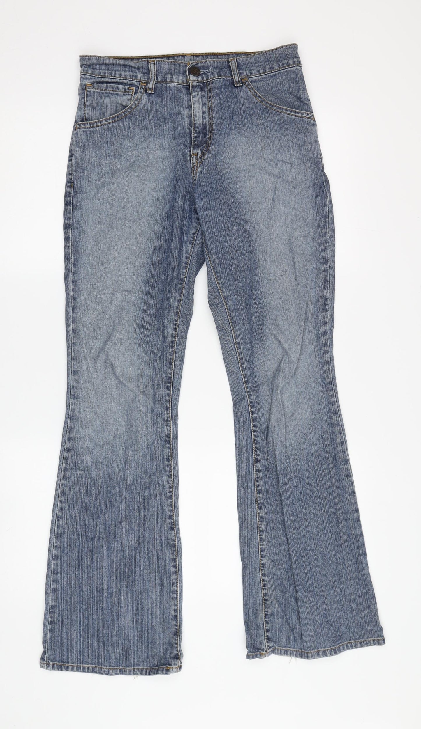 Levi Strauss Women's Blue Flared Jeans Size 8