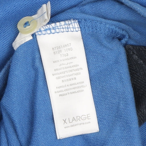 Maine New England Men's Blue XL Polo Shirt