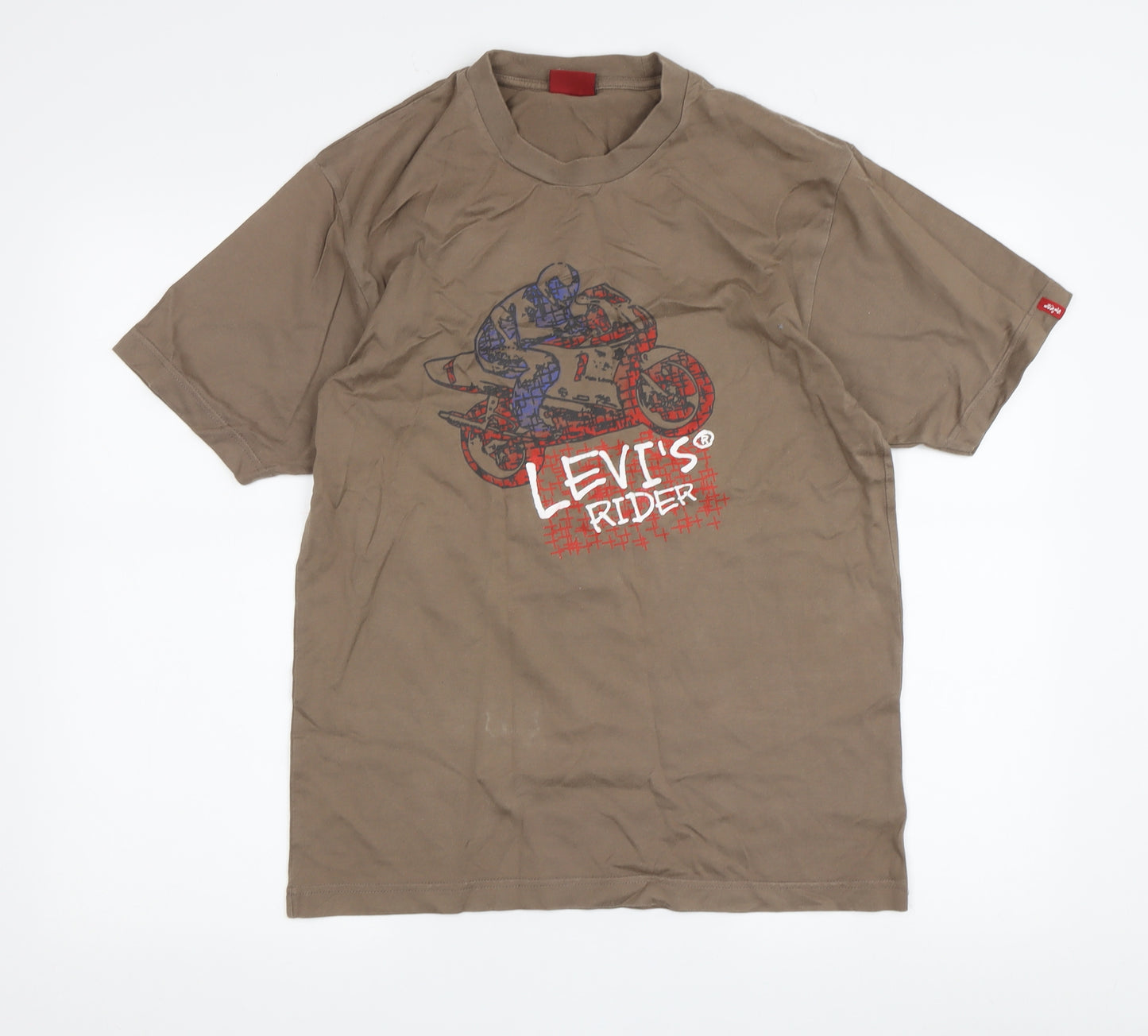 Levi's Men's Brown Motorcycle Graphic T-Shirt M
