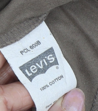 Levi's Men's Brown Motorcycle Graphic T-Shirt M