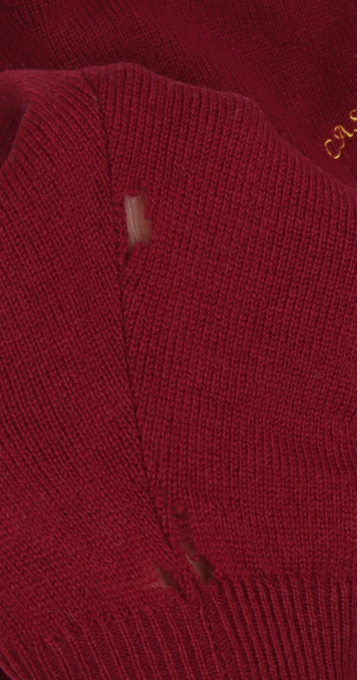Balmoral Men's Red Wool Pullover Jumper XL