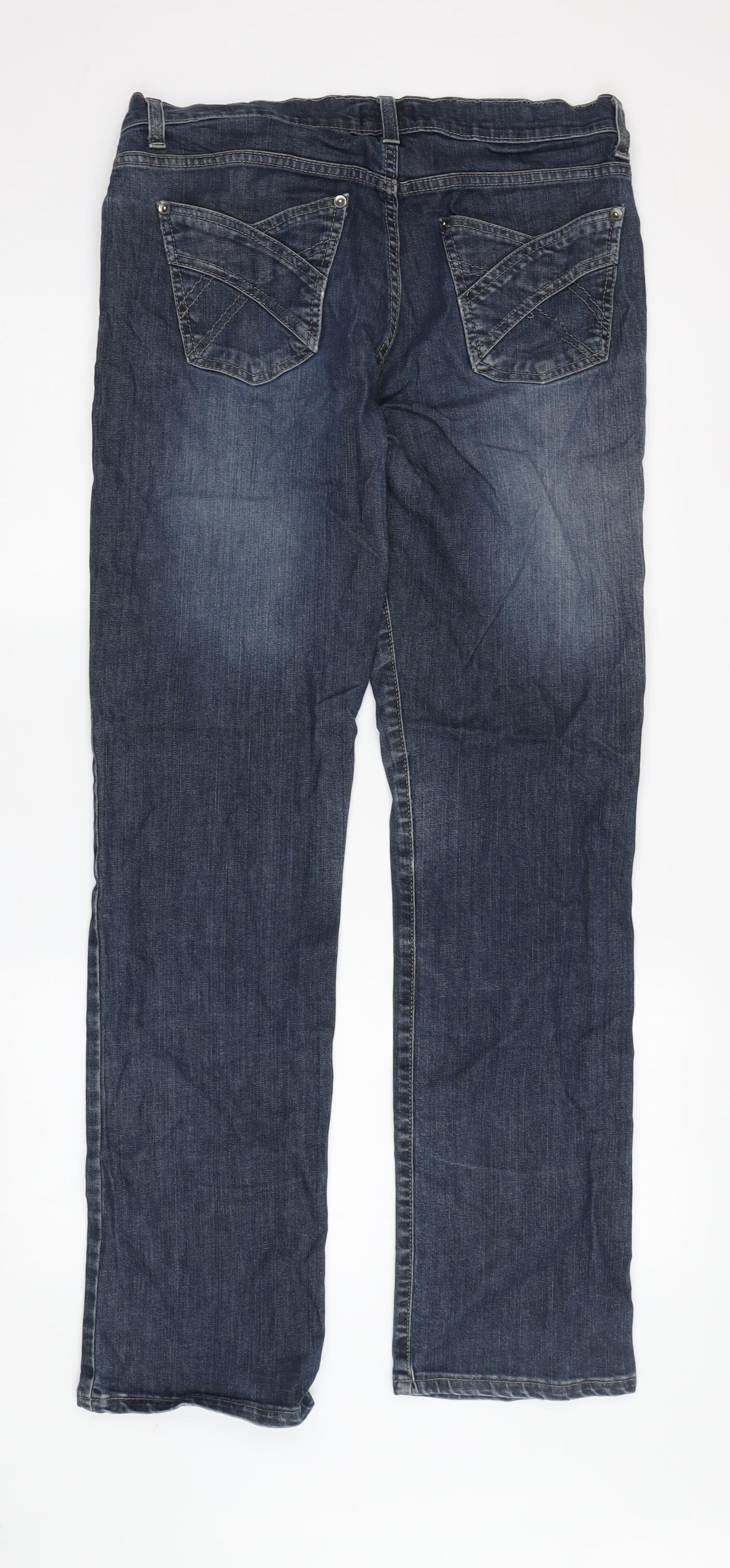 Kaliko Women's Blue Straight Jeans Size 12